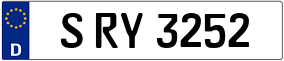 Trailer License Plate